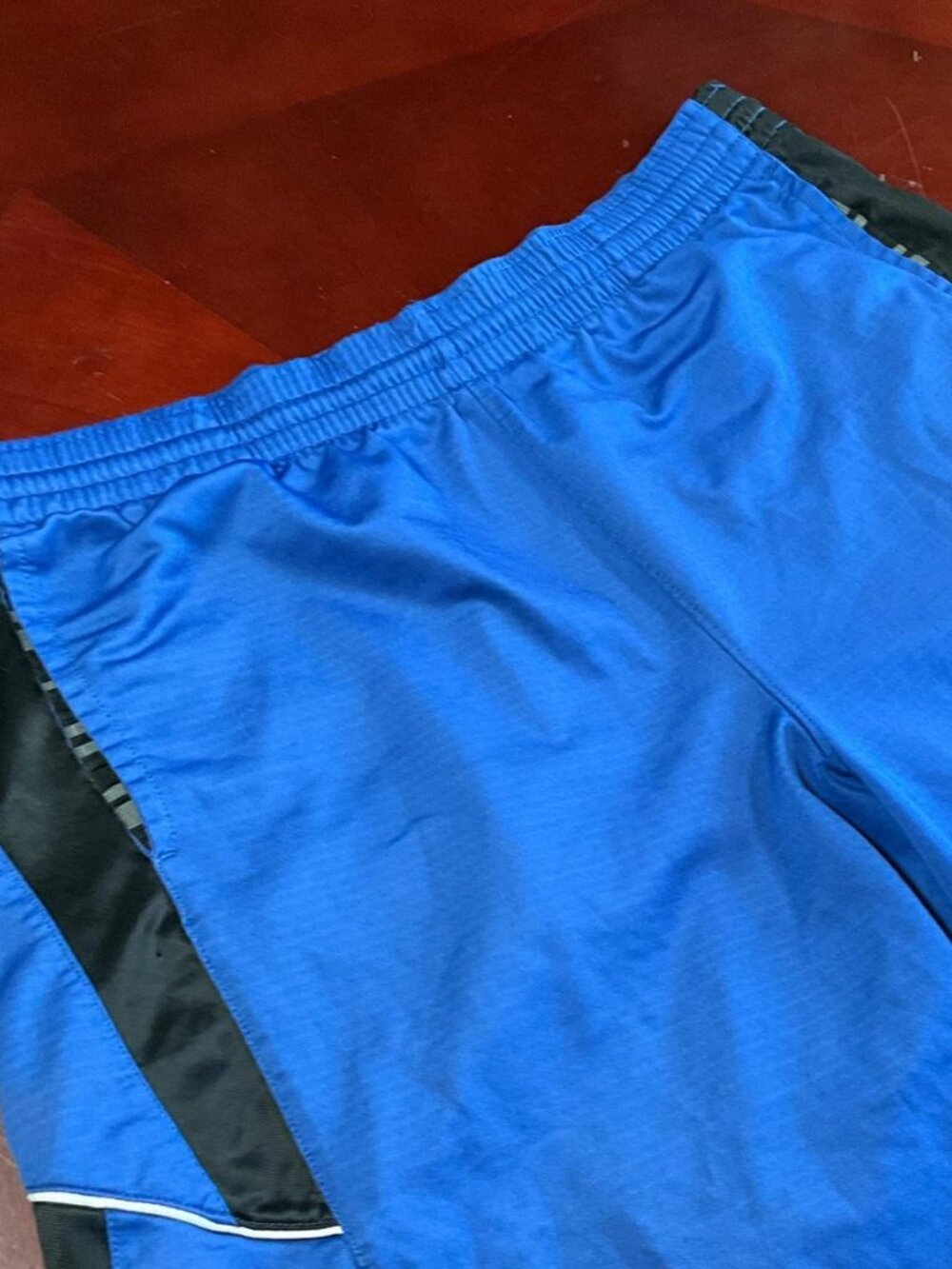 Y2K Mens Nike Basketball Fit Dry Blue Athletic Basketball Shorts (XLarge)